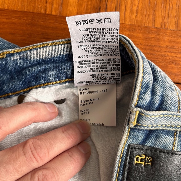 R13 Kick Fit Jeans – Made in Italy, Softer Than a Baby Goat - Picture 5 of 12